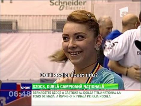 Bernadette Szocs, dubla campioana nationala la tenis de masa