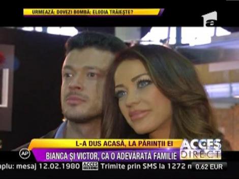 Bianca Dragusanu l-a prezentat familiei pe Victor Slav