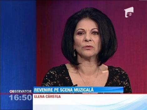 Elena Carstea revine pe scena muzicala: "Mi-a fost foarte dor de Romania, mi-a fost foarte dor sa cant!"