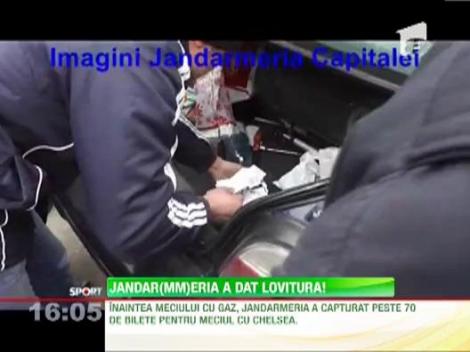 Jandarmii au capturat peste 70 de bilete la meciul cu Chelsea de la "bisnitari"
