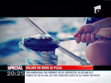 Valuri de bere si pizza