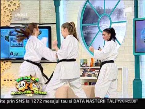 Demonstratie de arte martiale in platoul de la "Neatza cu Razvan si Dani"