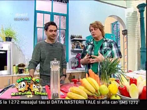 "File de porc cu petale de andive"