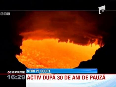 Un vulcan din Rusia a erupt dupa 30 de ani de pauza