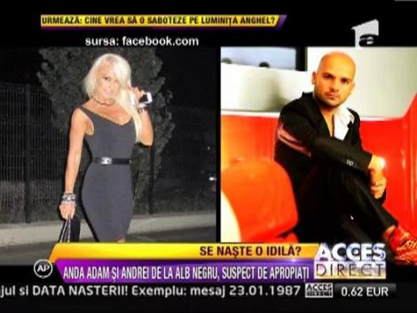 Anda Adam si Andrei de la Alb Negru, mai apropiati ca niciodata