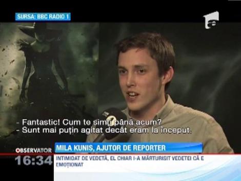 VIDEO: Reporter BBC Radio 1, intimidat de frumusetea actritei Mila Kunis. Vezi un super interviu!!!
