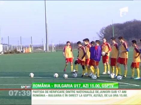 Romania U17 joaca impotriva nationalei similare a Bulgariei, astazi, de la ora 15, in direct la GSP TV