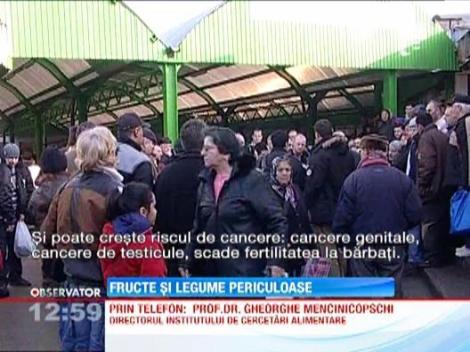 Fructe si legume infestate cu pesticide, in magazine si piete