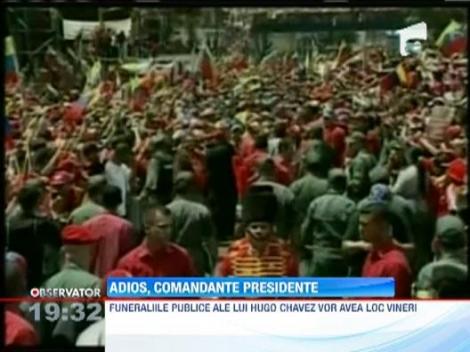 Hugo Chavez, plans in strada de sute de mii de oameni