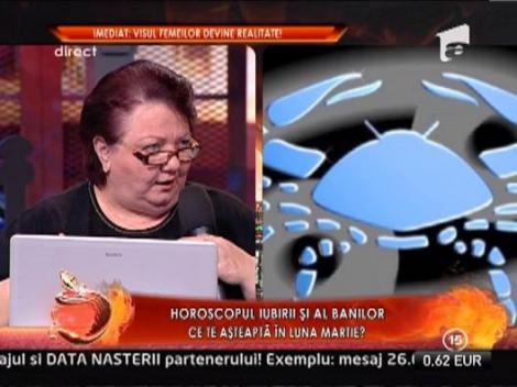 Horoscopul iubirii si al banilor pentru luna Marti: Rac