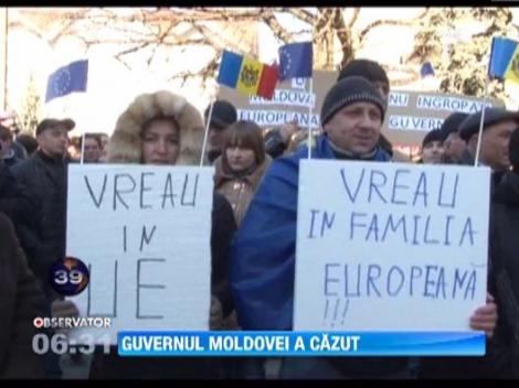Premierul moldovean Vlad Filat a fost demis