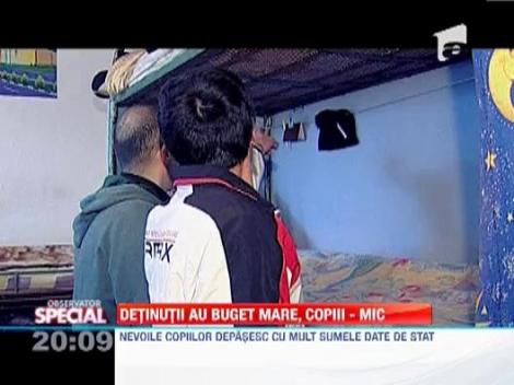 Suma destinata lunar unui detinut este de aproximativ 10 ori mai mare decat alocatia unui copil