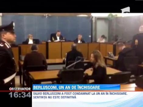 Silvio Berlusconi, condamnat la un an de inchisoare