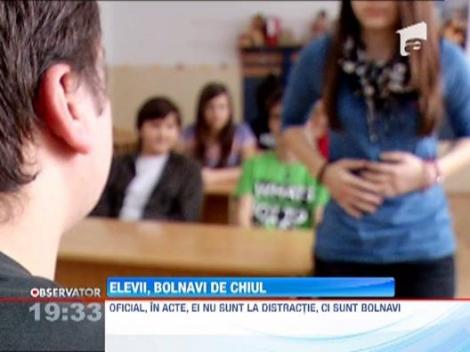 Elevii romani, "bolnavi" de chiul