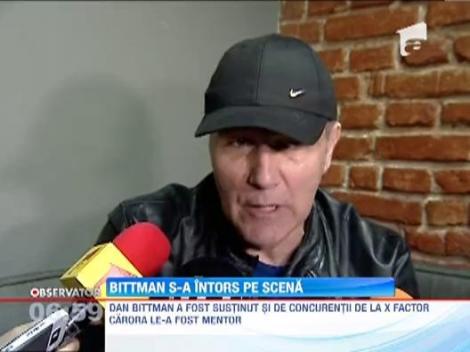 Dan Bittman s-a intors pe scena dupa aproape sase luni de la operatia care l-a lasat fara voce