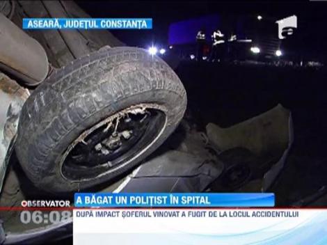 Un sofer baut a trimis in spital un politist din Constanta, in urma unei depasiri