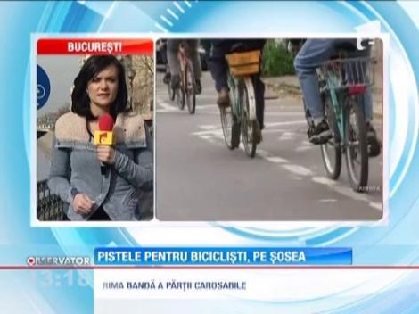 Piste pentru biciclisti, pe sosea