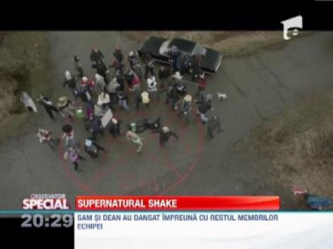 Actorii principali ai serialului "Supernatural", cuprinsi de febra Harlem Shake