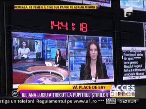 Iuliana Luciu a trecut la pupitrul stirilor