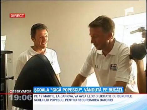 Fiscul vinde pe bucati Scoala de Fotbal "Gica Popescu"