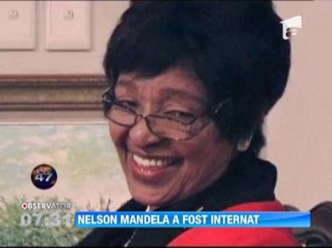 Nelson Mandela a ajuns, din nou, la spital