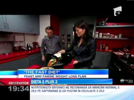 Nutritionistii britanici recomanda ca intr-o saptamana sa mancam normal 5 zile si sa postim doua