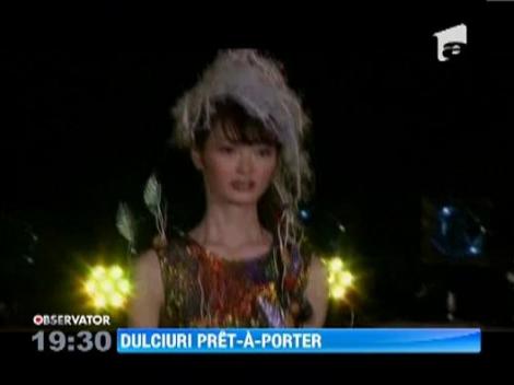 Prezentare de moda dulce si comestibila