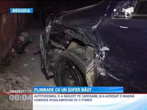 Si-a bagat 2 prieteni in spital, dupa ce s-a urcat baut la volan