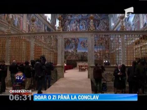 A ramas doar o zi pana la reunirea conclavului care va decide cine este succesorul Papei Benedict al XVI-lea