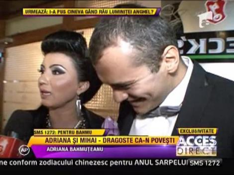 Adriana Bahmuteanu si Mihai, ca doi porumbei: "Suntem foarte fericiti!"