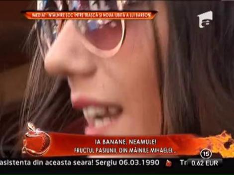 Mihaela, noua iubita a lui Sergiu Barboni, a vandut banane in piata