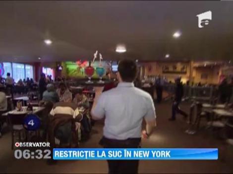 Bauturile care contin zahar, in recipiente mai mari de 0,5 litri, interzise in New York