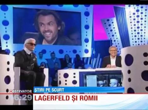 Celebrul designer francez de moda Karl Lagerfeld e speriat de romani