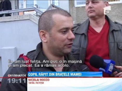 Un italian si-a rapit fiica de cinci luni din bratele mamei romance