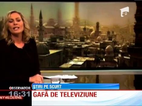 Gafa de proportii pe un post televiziune daneza