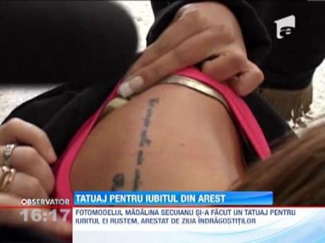 Madalina Secuianu, tatuaj pentru iubitul arestat