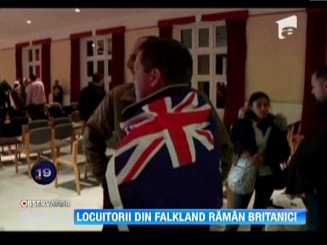 Locuitorii insulelor Malvine au votat pentru ramanerea sub controlul Marii Britanii