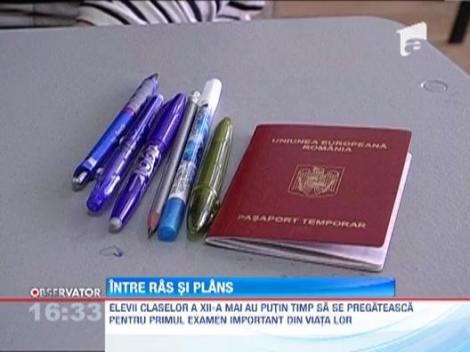 Examenul de bacalaureat, intre ras si plans