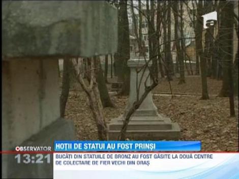 Hotii de statui din  parcul Copou au fost prinsi