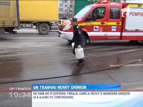 Accident la Iasi! Tramvai lovit de TIR