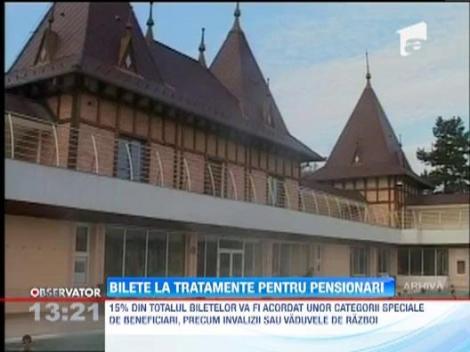 Pensionarii si asiguratii vor avea 50.000 de bilete de tratament in 2013