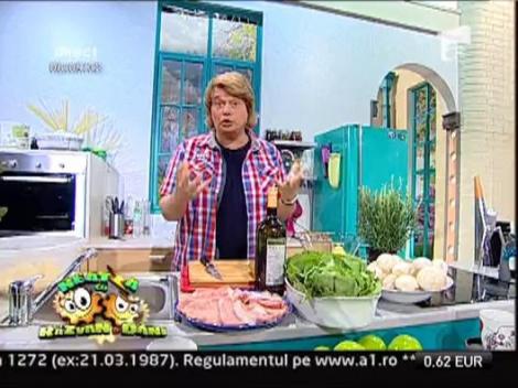 Escalop cu sos de vin alb