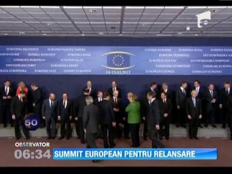 Summit european pentru relansarea economica