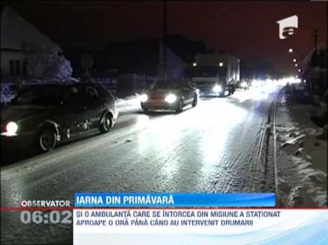 Viscolul de primavara a creat haos in jumatate din teritoriul tarii