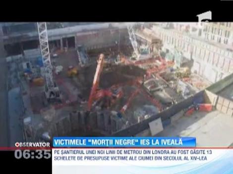 Pe santierul unei noi linii de metrou din Londra au fost gasite 13 schelete de presupuse victime ale ciumei din secolul al XIV-lea