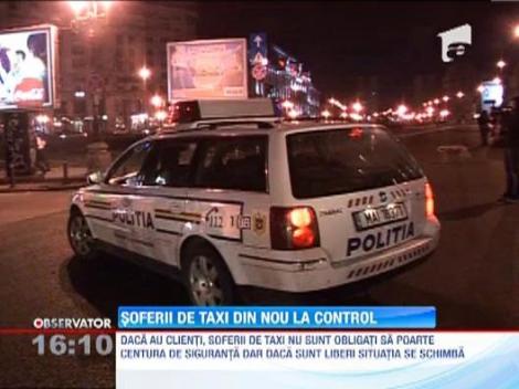 Politistii bucuresteni au facut razie printre taximetristi