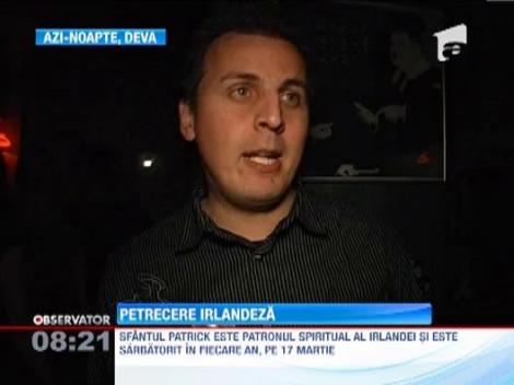 Petrecere irlandeza la Deva! Mai multi tineri s-au strans intr-un pub din oras, pentru a sarbatori de ziua Sfantului Patrick