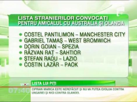 Lista stranierilor convocati pentru dubla de cu Ungaria si Olanda, din preliminariile CM din Brazilia