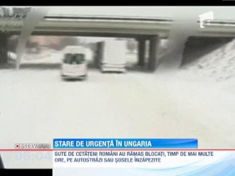 UPDATE! Sute de romani au ramas blocati in zapada si pe soselele din Ungaria