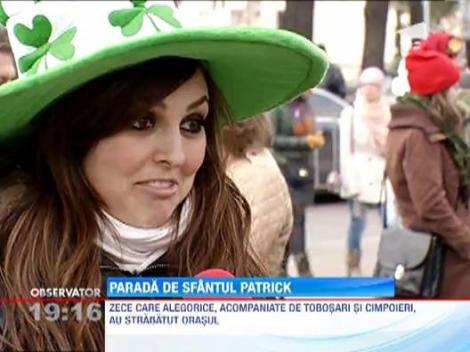Romanii au petrecut in stil irlandez in centrul Capitalei